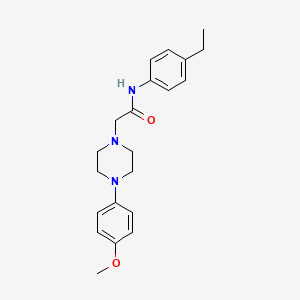 N-(4-ethylphenyl)-2-[4-(4-methoxyphenyl)piperazin-1-yl]acetamide