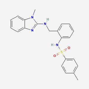 4-methyl-N-(2-{[(1-methyl-1H-benzimidazol-2-yl)amino]methyl}phenyl)benzenesulfonamide