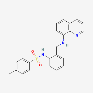 4-METHYL-N-(2-{[(QUINOLIN-8-YL)AMINO]METHYL}PHENYL)BENZENE-1-SULFONAMIDE