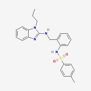 4-METHYL-N-(2-{[(1-PROPYL-1H-1,3-BENZODIAZOL-2-YL)AMINO]METHYL}PHENYL)BENZENE-1-SULFONAMIDE