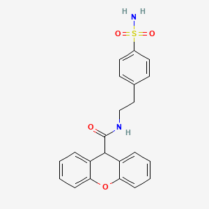 molecular formula C22H20N2O4S B3578510 N-[2-(4-sulfamoylphenyl)ethyl]-9H-xanthene-9-carboxamide 