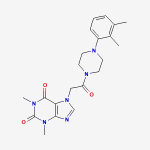 7-{2-[4-(2,3-dimethylphenyl)piperazin-1-yl]-2-oxoethyl}-1,3-dimethyl-2,3,6,7-tetrahydro-1H-purine-2,6-dione