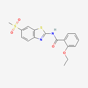 2-ETHOXY-N-(6-METHANESULFONYL-1,3-BENZOTHIAZOL-2-YL)BENZAMIDE