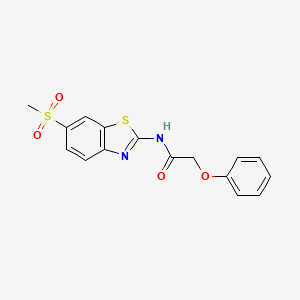 N-[6-(methylsulfonyl)-1,3-benzothiazol-2-yl]-2-phenoxyacetamide