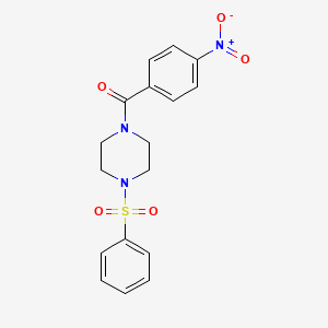 (4-NITROPHENYL)[4-(PHENYLSULFONYL)PIPERAZINO]METHANONE