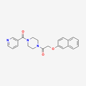 2-(2-NAPHTHYLOXY)-1-[4-(3-PYRIDYLCARBONYL)PIPERAZINO]-1-ETHANONE