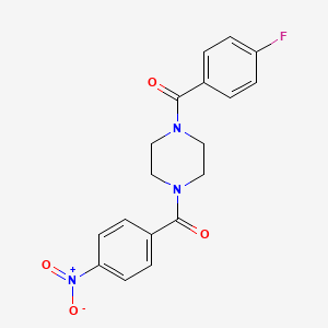 [4-(4-FLUOROBENZOYL)PIPERAZINO](4-NITROPHENYL)METHANONE