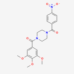 [4-(4-NITROBENZOYL)PIPERAZINO](3,4,5-TRIMETHOXYPHENYL)METHANONE