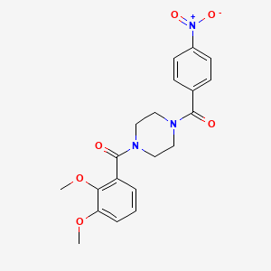 (2,3-DIMETHOXYPHENYL)[4-(4-NITROBENZOYL)PIPERAZINO]METHANONE