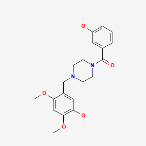 (3-Methoxyphenyl)-[4-[(2,4,5-trimethoxyphenyl)methyl]piperazin-1-yl]methanone