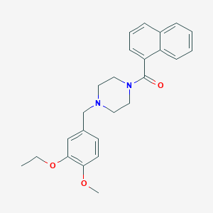 [4-(3-ETHOXY-4-METHOXYBENZYL)PIPERAZINO](1-NAPHTHYL)METHANONE