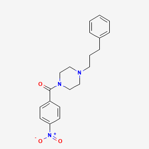 (4-Nitrophenyl)-[4-(3-phenylpropyl)piperazin-1-yl]methanone