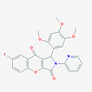 7-Fluoro-2-(2-pyridinyl)-1-(2,4,5-trimethoxyphenyl)-1,2-dihydrochromeno[2,3-c]pyrrole-3,9-dione