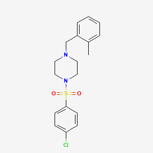 1-[(4-chlorophenyl)sulfonyl]-4-(2-methylbenzyl)piperazine