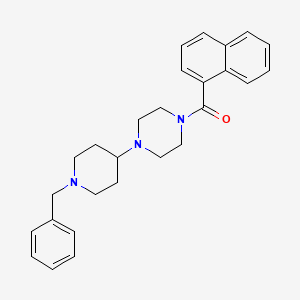 [4-(1-BENZYL-4-PIPERIDYL)PIPERAZINO](1-NAPHTHYL)METHANONE