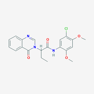 N-(5-chloro-2,4-dimethoxyphenyl)-2-(4-oxoquinazolin-3-yl)butanamide