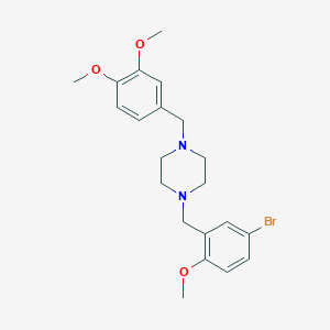 1-(5-bromo-2-methoxybenzyl)-4-(3,4-dimethoxybenzyl)piperazine