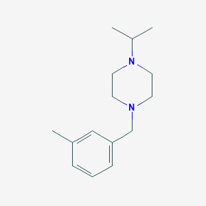 molecular formula C15H24N2 B3578697 1-isopropyl-4-(3-methylbenzyl)piperazine 