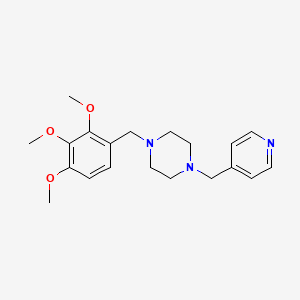 1-(4-pyridylmethyl)-4-(2,3,4-trimethoxybenzyl)piperazine