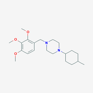 1-(4-methylcyclohexyl)-4-[(2,3,4-trimethoxyphenyl)methyl]piperazine