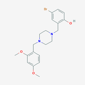 4-BROMO-2-({4-[(2,4-DIMETHOXYPHENYL)METHYL]PIPERAZIN-1-YL}METHYL)PHENOL