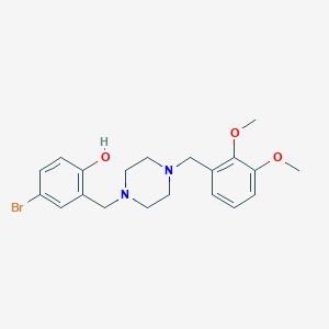 4-BROMO-2-{[4-(2,3-DIMETHOXYBENZYL)PIPERAZINO]METHYL}PHENOL