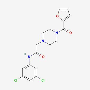 N-(3,5-dichlorophenyl)-2-[4-(furan-2-ylcarbonyl)piperazin-1-yl]acetamide