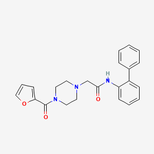 N-(biphenyl-2-yl)-2-[4-(furan-2-ylcarbonyl)piperazin-1-yl]acetamide