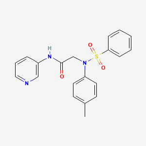 2-[N-(4-METHYLPHENYL)BENZENESULFONAMIDO]-N-(PYRIDIN-3-YL)ACETAMIDE