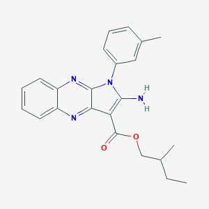 molecular formula C23H24N4O2 B357882 2-methylbutyl 2-amino-1-(3-methylphenyl)-1H-pyrrolo[2,3-b]quinoxaline-3-carboxylate CAS No. 840482-18-0