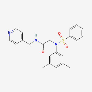 N~2~-(3,5-dimethylphenyl)-N~2~-(phenylsulfonyl)-N~1~-(4-pyridinylmethyl)glycinamide