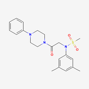 N-(3,5-dimethylphenyl)-N-[2-oxo-2-(4-phenyl-1-piperazinyl)ethyl]methanesulfonamide