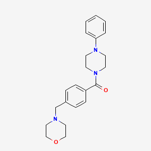 4-{4-[(4-phenyl-1-piperazinyl)carbonyl]benzyl}morpholine