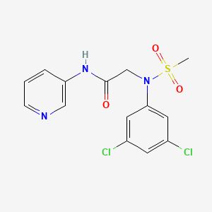 2-(3,5-dichloro-N-methylsulfonylanilino)-N-pyridin-3-ylacetamide