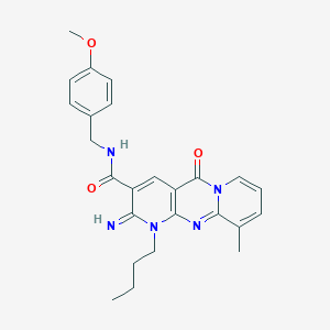 1-butyl-2-imino-N-(4-methoxybenzyl)-10-methyl-5-oxo-1,5-dihydro-2H-dipyrido[1,2-a:2,3-d]pyrimidine-3-carboxamide