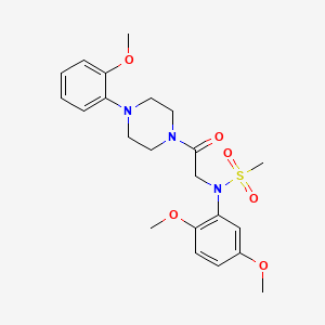 N-(2,5-dimethoxyphenyl)-N-{2-[4-(2-methoxyphenyl)-1-piperazinyl]-2-oxoethyl}methanesulfonamide