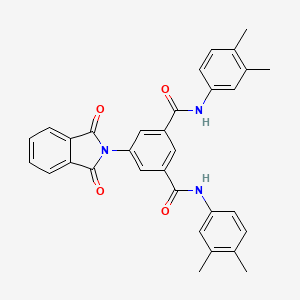 N,N'-bis(3,4-dimethylphenyl)-5-(1,3-dioxo-1,3-dihydro-2H-isoindol-2-yl)isophthalamide