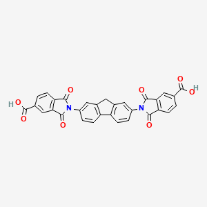 molecular formula C31H16N2O8 B3578995 2,2'-(9H-fluorene-2,7-diyl)bis(1,3-dioxo-5-isoindolinecarboxylic acid) 