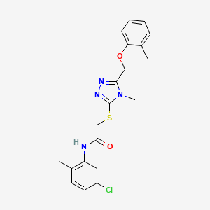 N-(5-chloro-2-methylphenyl)-2-({4-methyl-5-[(2-methylphenoxy)methyl]-4H-1,2,4-triazol-3-yl}sulfanyl)acetamide