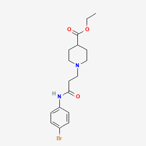 ethyl 1-[3-(4-bromoanilino)-3-oxopropyl]-4-piperidinecarboxylate