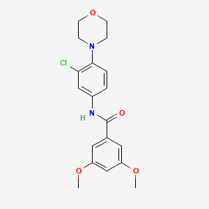 N-[3-chloro-4-(4-morpholinyl)phenyl]-3,5-dimethoxybenzamide