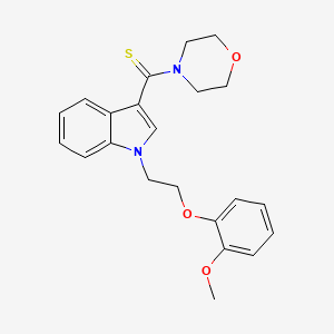 1-[2-(2-METHOXYPHENOXY)ETHYL]-3-(MORPHOLINE-4-CARBOTHIOYL)-1H-INDOLE