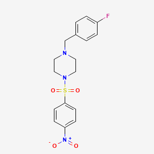 1-(4-fluorobenzyl)-4-[(4-nitrophenyl)sulfonyl]piperazine