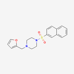 1-(2-furylmethyl)-4-(2-naphthylsulfonyl)piperazine