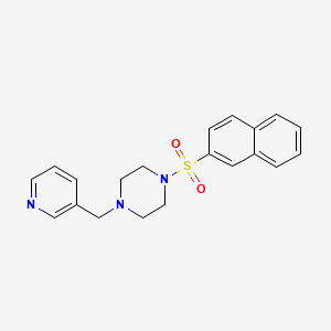 1-(2-Naphthylsulfonyl)-4-(3-pyridylmethyl)piperazine