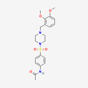 N-(4-{[4-(2,3-dimethoxybenzyl)piperazin-1-yl]sulfonyl}phenyl)acetamide