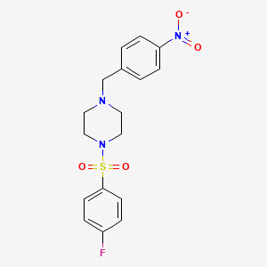 1-[(4-fluorophenyl)sulfonyl]-4-(4-nitrobenzyl)piperazine