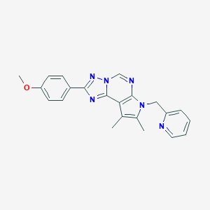 4-[8,9-dimethyl-7-(2-pyridinylmethyl)-7H-pyrrolo[3,2-e][1,2,4]triazolo[1,5-c]pyrimidin-2-yl]phenyl methyl ether