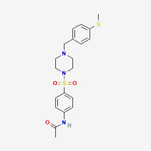 N~1~-[4-({4-[4-(METHYLSULFANYL)BENZYL]PIPERAZINO}SULFONYL)PHENYL]ACETAMIDE