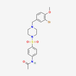 N~1~-(4-{[4-(3-BROMO-4-METHOXYBENZYL)PIPERAZINO]SULFONYL}PHENYL)ACETAMIDE